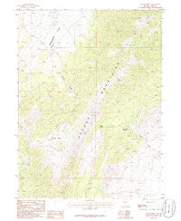 Boone Spring Nevada Historical topographic map, 1:24000 scale, 7.5 X 7.5 Minute, Year 1986