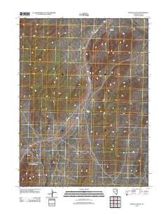 Boone Canyon Nevada Historical topographic map, 1:24000 scale, 7.5 X 7.5 Minute, Year 2012