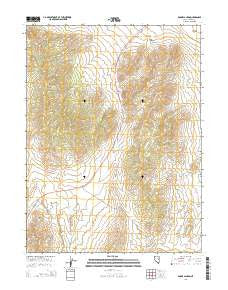 Boone Canyon Nevada Current topographic map, 1:24000 scale, 7.5 X 7.5 Minute, Year 2014