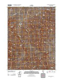 Bordwell Spring Nevada Historical topographic map, 1:24000 scale, 7.5 X 7.5 Minute, Year 2011