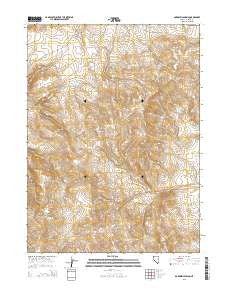 Bordwell Spring Nevada Current topographic map, 1:24000 scale, 7.5 X 7.5 Minute, Year 2015