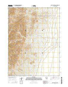 Bottle Creek Ranch Nevada Current topographic map, 1:24000 scale, 7.5 X 7.5 Minute, Year 2015