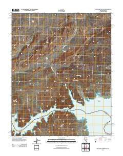 Boulder Canyon Nevada Historical topographic map, 1:24000 scale, 7.5 X 7.5 Minute, Year 2012