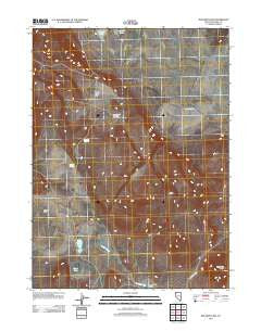 Boulder Lake Nevada Historical topographic map, 1:24000 scale, 7.5 X 7.5 Minute, Year 2011