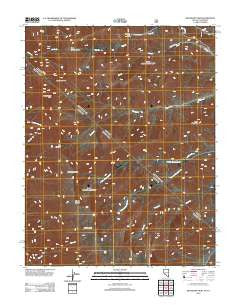 Boundary Peak Nevada Historical topographic map, 1:24000 scale, 7.5 X 7.5 Minute, Year 2012