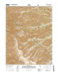Boundary Peak Nevada Current topographic map, 1:24000 scale, 7.5 X 7.5 Minute, Year 2015