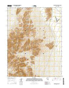 Bradshaw Spring Nevada Current topographic map, 1:24000 scale, 7.5 X 7.5 Minute, Year 2014