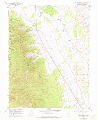 Bristol Range SE Nevada Historical topographic map, 1:24000 scale, 7.5 X 7.5 Minute, Year 1953
