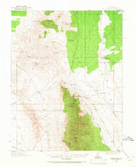 Bristol Range Nevada Historical topographic map, 1:62500 scale, 15 X 15 Minute, Year 1915