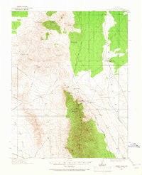 Bristol Range Nevada Historical topographic map, 1:62500 scale, 15 X 15 Minute, Year 1915