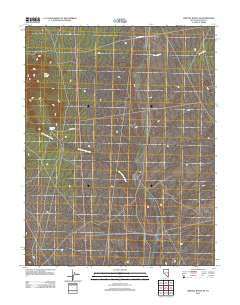 Bristol Range NE Nevada Historical topographic map, 1:24000 scale, 7.5 X 7.5 Minute, Year 2012