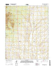 Bristol Range NE Nevada Current topographic map, 1:24000 scale, 7.5 X 7.5 Minute, Year 2014