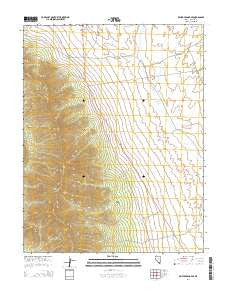 Bristol Range SE Nevada Current topographic map, 1:24000 scale, 7.5 X 7.5 Minute, Year 2014