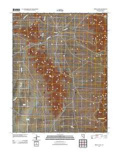 Bristol Well Nevada Historical topographic map, 1:24000 scale, 7.5 X 7.5 Minute, Year 2012