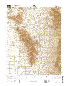 Bristol Well Nevada Current topographic map, 1:24000 scale, 7.5 X 7.5 Minute, Year 2014