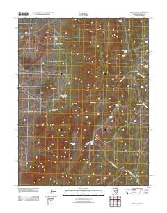 Brown Knoll Nevada Historical topographic map, 1:24000 scale, 7.5 X 7.5 Minute, Year 2012