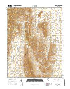 Brown Summit Nevada Current topographic map, 1:24000 scale, 7.5 X 7.5 Minute, Year 2014