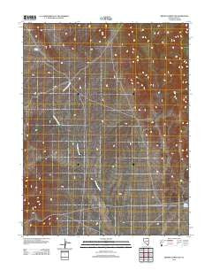 Brown Summit NW Nevada Historical topographic map, 1:24000 scale, 7.5 X 7.5 Minute, Year 2012