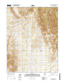 Brown Summit NW Nevada Current topographic map, 1:24000 scale, 7.5 X 7.5 Minute, Year 2014