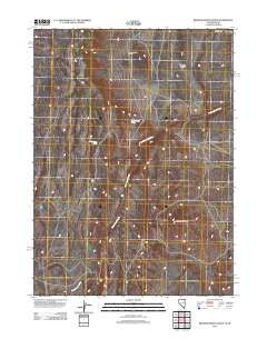 Browns Bench Ranch Nevada Historical topographic map, 1:24000 scale, 7.5 X 7.5 Minute, Year 2012
