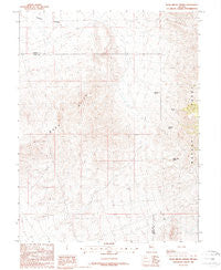 Buck Brush Spring Nevada Historical topographic map, 1:24000 scale, 7.5 X 7.5 Minute, Year 1988