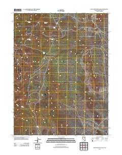 Buck Mountain East Nevada Historical topographic map, 1:24000 scale, 7.5 X 7.5 Minute, Year 2012