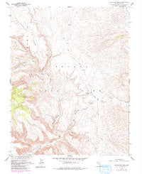 Buckboard Mesa Nevada Historical topographic map, 1:24000 scale, 7.5 X 7.5 Minute, Year 1961
