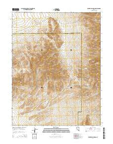 Buckbrush Spring Nevada Current topographic map, 1:24000 scale, 7.5 X 7.5 Minute, Year 2014