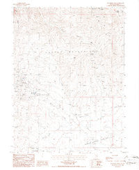 Buckhorn Mine Nevada Historical topographic map, 1:24000 scale, 7.5 X 7.5 Minute, Year 1986