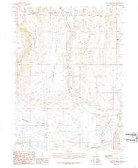 Buckhorn Ridge Nevada Historical topographic map, 1:24000 scale, 7.5 X 7.5 Minute, Year 1986