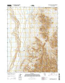 Buena Vista Hills South Nevada Current topographic map, 1:24000 scale, 7.5 X 7.5 Minute, Year 2014