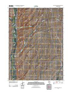 Buena Vista Ranch Nevada Historical topographic map, 1:24000 scale, 7.5 X 7.5 Minute, Year 2012