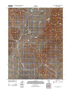 Buffalo Mountain Nevada Historical topographic map, 1:24000 scale, 7.5 X 7.5 Minute, Year 2011