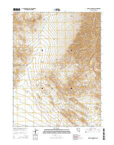 Buffalo Mountain Nevada Current topographic map, 1:24000 scale, 7.5 X 7.5 Minute, Year 2014