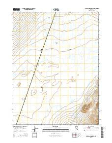 Buffalo Springs NE Nevada Current topographic map, 1:24000 scale, 7.5 X 7.5 Minute, Year 2014