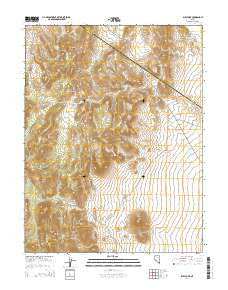 Bull Fork Nevada Current topographic map, 1:24000 scale, 7.5 X 7.5 Minute, Year 2014