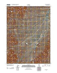 Bullion Nevada Historical topographic map, 1:24000 scale, 7.5 X 7.5 Minute, Year 2012