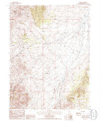 Bullion Nevada Historical topographic map, 1:24000 scale, 7.5 X 7.5 Minute, Year 1985