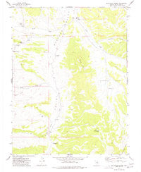 Bullwhack Summit Nevada Historical topographic map, 1:24000 scale, 7.5 X 7.5 Minute, Year 1977
