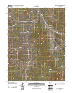 Bullwhack Summit Nevada Historical topographic map, 1:24000 scale, 7.5 X 7.5 Minute, Year 2012