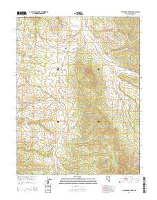 Bullwhack Summit Nevada Current topographic map, 1:24000 scale, 7.5 X 7.5 Minute, Year 2014