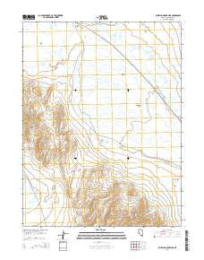 Bunejug Mountains Nevada Current topographic map, 1:24000 scale, 7.5 X 7.5 Minute, Year 2014