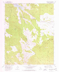 Bunker Peak Nevada Historical topographic map, 1:24000 scale, 7.5 X 7.5 Minute, Year 1973