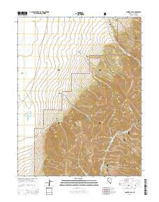 Bunker Hill Nevada Current topographic map, 1:24000 scale, 7.5 X 7.5 Minute, Year 2014