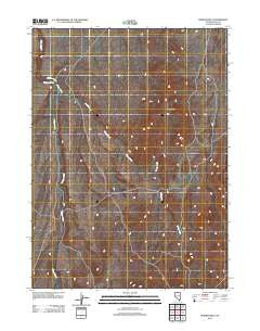 Burner Hills Nevada Historical topographic map, 1:24000 scale, 7.5 X 7.5 Minute, Year 2012