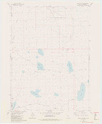 Burnt Lake Nevada Historical topographic map, 1:24000 scale, 7.5 X 7.5 Minute, Year 1980
