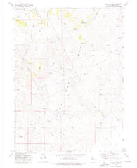 Burnt Springs Nevada Historical topographic map, 1:24000 scale, 7.5 X 7.5 Minute, Year 1972