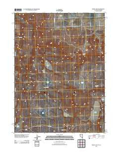 Burnt Lake Nevada Historical topographic map, 1:24000 scale, 7.5 X 7.5 Minute, Year 2011