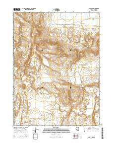 Burnt Lake Nevada Current topographic map, 1:24000 scale, 7.5 X 7.5 Minute, Year 2014
