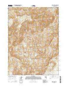 Burnt Springs Nevada Current topographic map, 1:24000 scale, 7.5 X 7.5 Minute, Year 2015